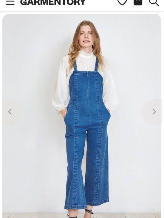 Apiece Apart Denim - Apiece Apart NYC Carmen Blue Denim Wide-Leg Overalls 6
